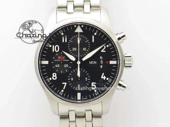 MIROTIME 0331 Big Pilot IW510301 Satin-Polished RG YLF Best Edition Black Dial On Leather Strap A Flexible 7222